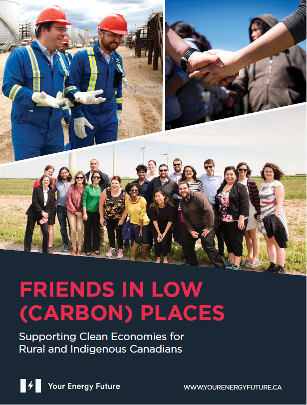 Cover of Friends in Low Carbon Places with link to pdf report